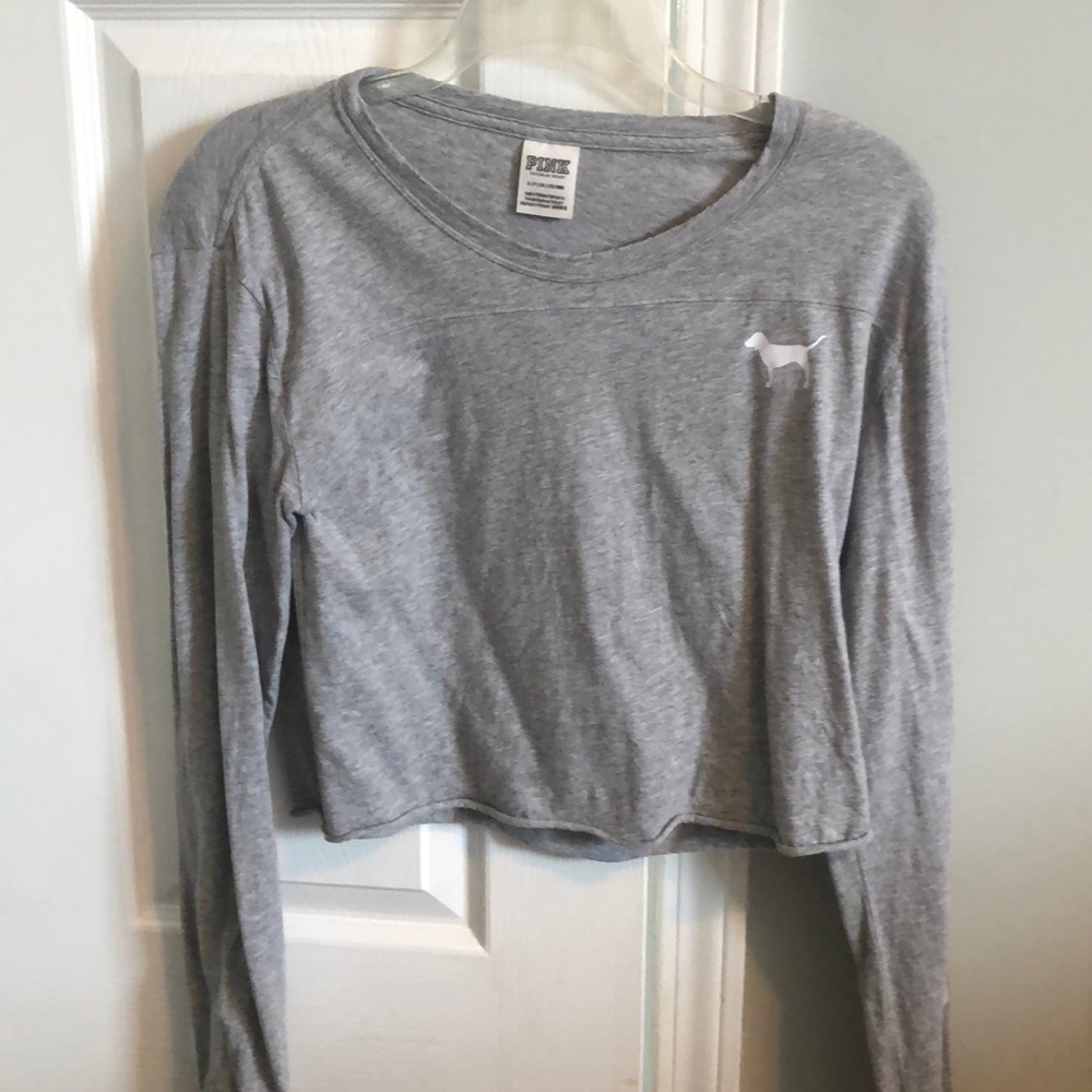 pink long sleeve shirt